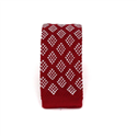 Corbata Punto Roja Estampada Rombos