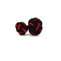 Gemelos Bola Grande Negro y Rojo