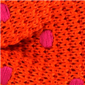 Pajarita Punto Naranja Lunares Magenta