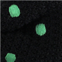 Pajarita Punto Negra Lunares Verdes