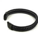 Pulsera Cuerda Cuero Negro II