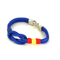 Pulsera Nudo Azul con Bandera España