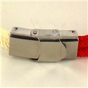 Pulsera Nudo Blanco y Rojo