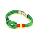 Pulsera Nudo Verde con Bandera España