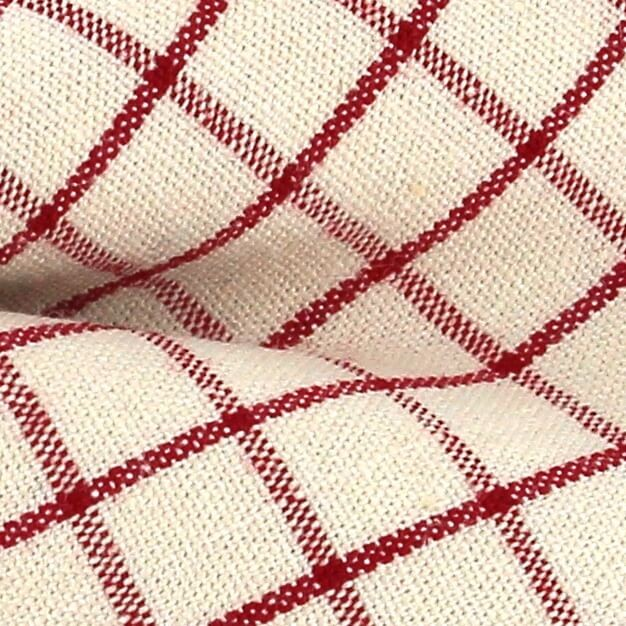 Pajarita Cuadros Blanca y Roja