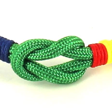 Pulsera Nudo Verde con Bandera España
