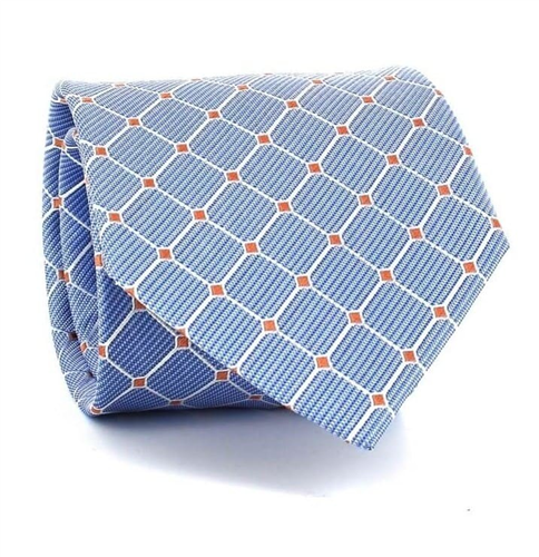 Gravata Xadrez Azul Celeste