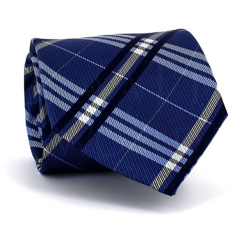 Gravata Xadrez Escocês Azul