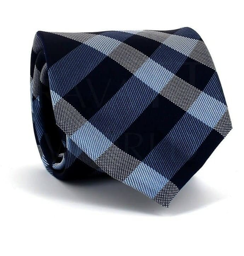 Gravata Xadrez Escocês Azul II