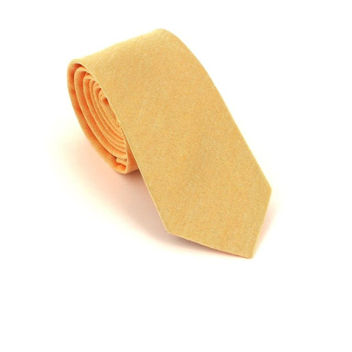Gravata Estreita Lisa Laranja