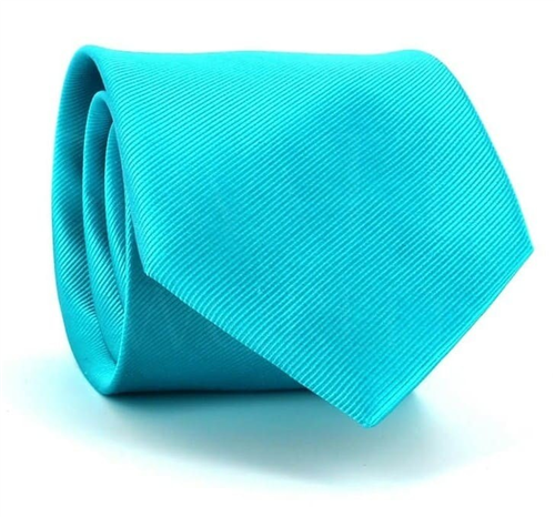 Gravata Lisa Azul Turquesa MicroTwill