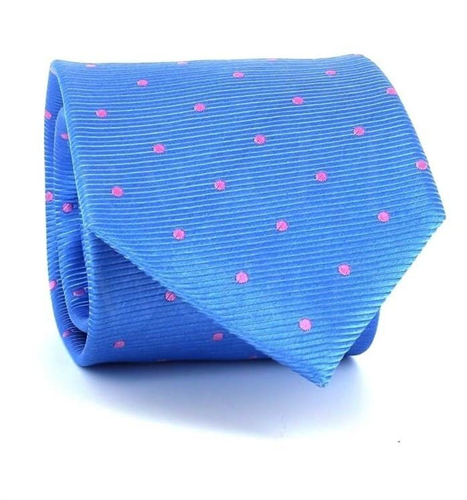 Gravata Lunares Azul Celeste