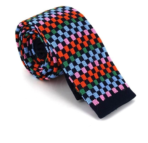 Gravata Ponto Xadrez Multicolorida