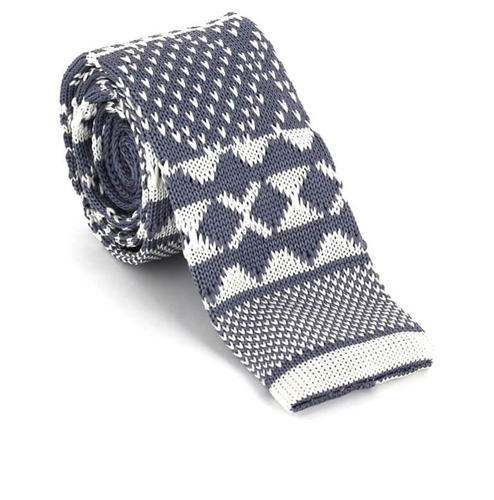 Gravata Ponto Cinza Estampado Invernal