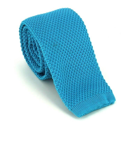 Gravata Ponto Liso Azul Turquesa