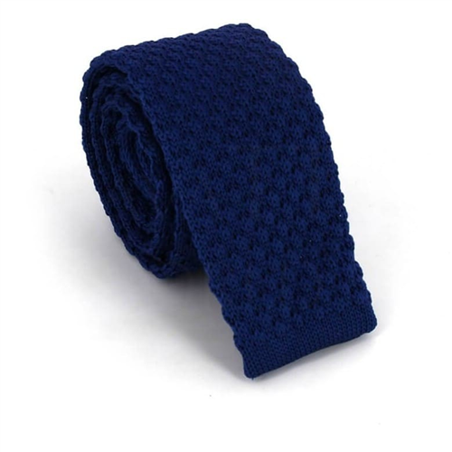 Gravata Ponto Liso Ondas Azul