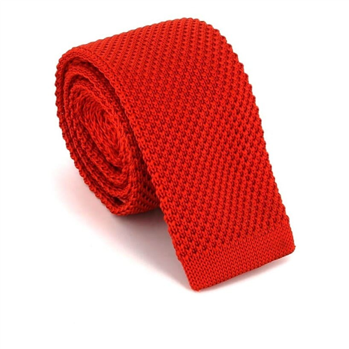 Gravata Ponto Liso Vermelho Laranja