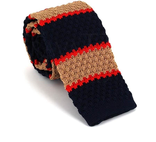 Gravata Ponto Ondas Riscas Tricolor