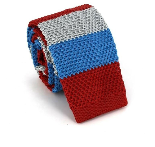 Gravata Ponto Riscas Tricolor