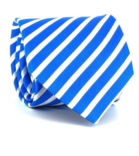 Gravata Riscas Azul e Branca