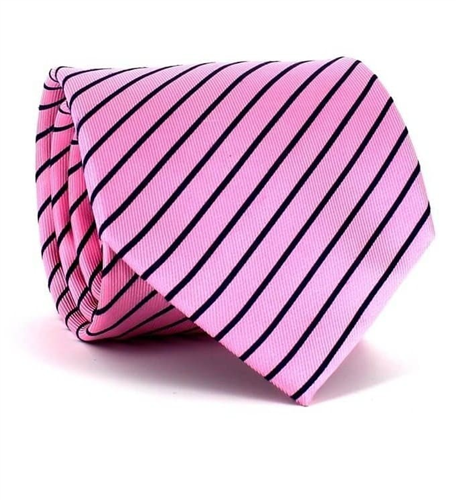Gravata Riscas Rosa