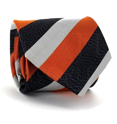 Gravata Riscas Tricolor Laranja