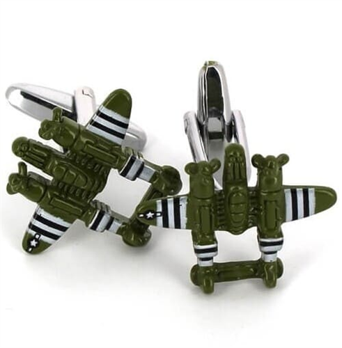 Botões de Punho Aviões de Guerra