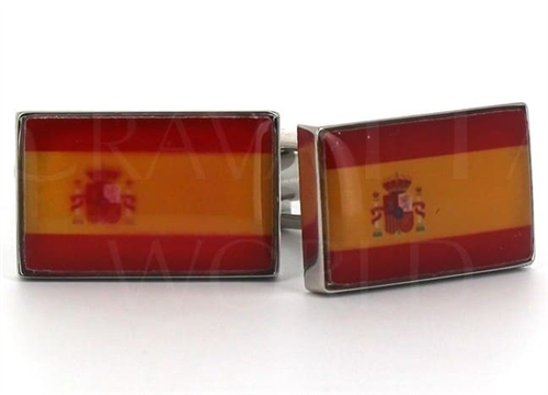 Botões de punho Bandeiras Espanha