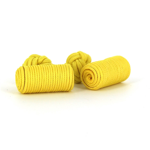 Botões de Punho Barril Amarelo