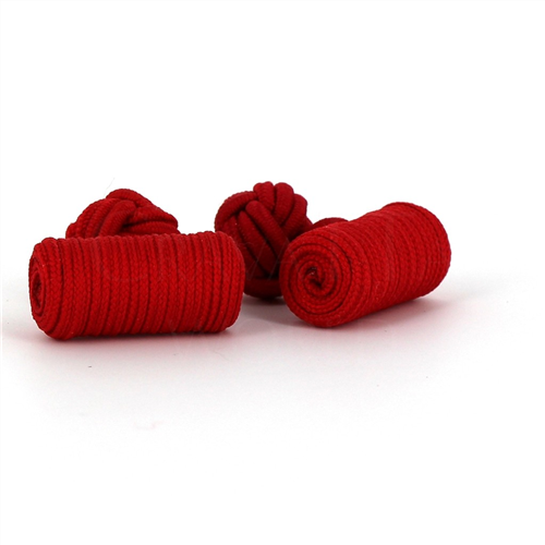 Botões de Punho Barril Vermelho