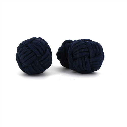 Botões de punho Bola Grande Azul Escuro