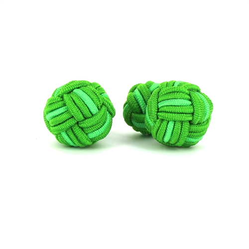 Botões de punho Bola Grande Tons Verdes
