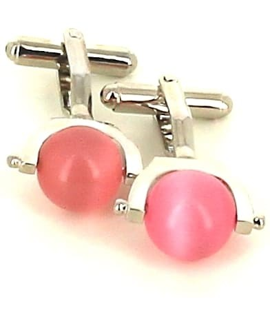 Botões de punho Bolas Cor-de-Rosa