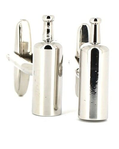 Botões de punho Garrafas de Vinho II