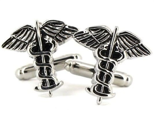 Botões de punho Caduceu