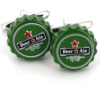 Botões de punho Chapas de Cervejas