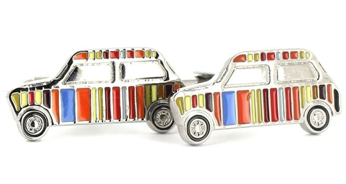 Botões de Punho Carros Multicoloridos