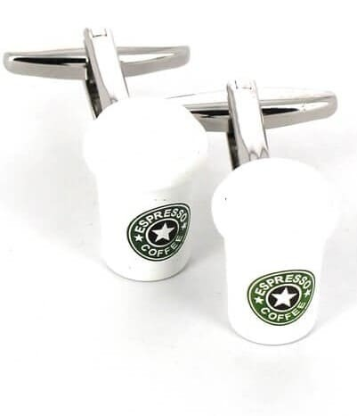 Botões de punho Café
