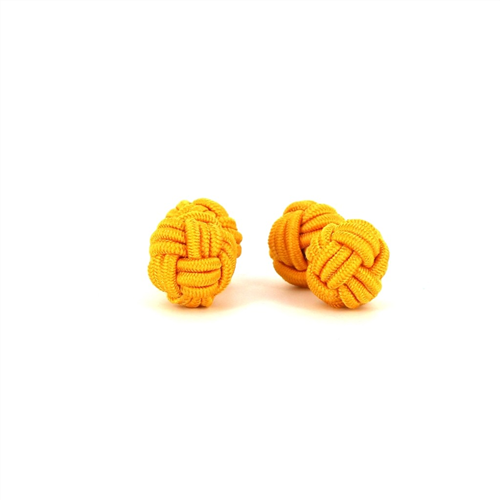 Botões de Punho Dupla Bola Âmbar
