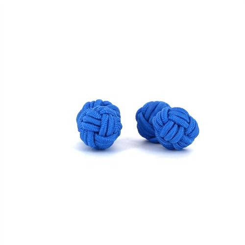 Botões de Punho Dupla Bola Azul