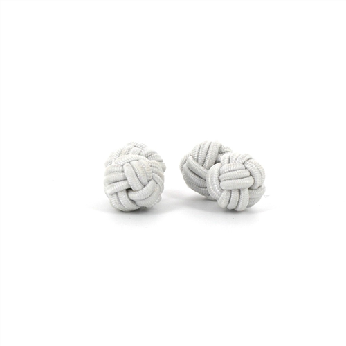Botões de punho Dupla Bola Branco