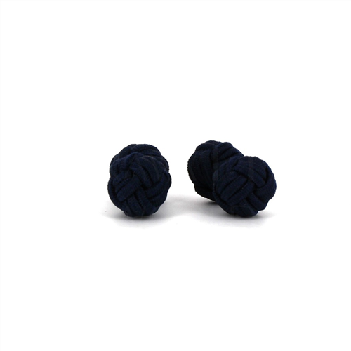 Botões de Punho Dupla Bola Preto Antracite