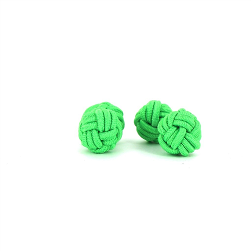Botões de Punho Dupla Bola Verde Claro