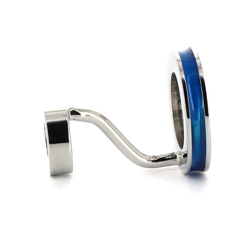Botões de Punho Esmaltados Dupla Bola Azul Celeste