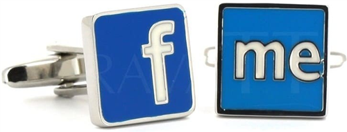 Botões de punho Facebook