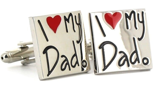 Botões de punho I Love My Dad