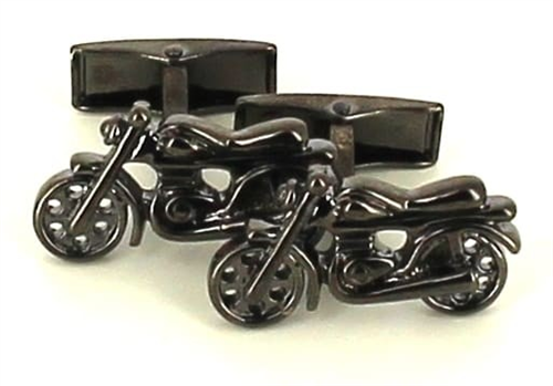 Botões de punho Moto Negra