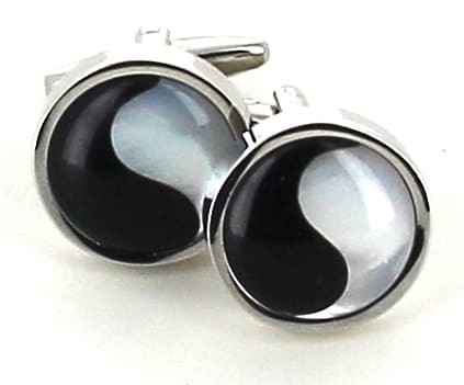 Botões de Punho Nácar Yin Yang
