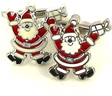 Botões de punho Pai Natal