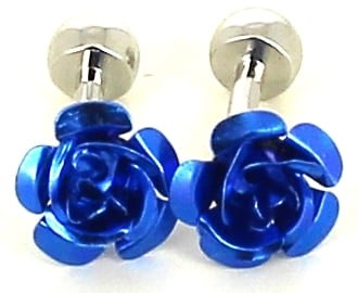 Botões de Punho Rosa Azul